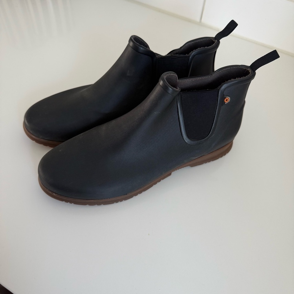 Bogs Sweetpea II Chelsea Rain Boots Black Women’s 12 Waterproof - Picture 5 of 7